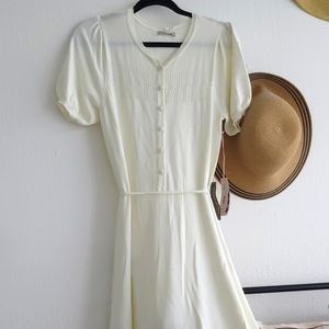 White knit dress